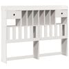 vidaXL Bookcase Bed without Mattress White 160x200 cm Solid Wood Pine