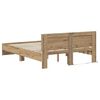 vidaXL Bed Frame Artisan Oak 140 x 200 cm Engineered Wood