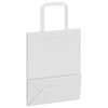 vidaXL Paper Bags 250 pcs with Handles White 18x8x22 cm