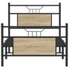 vidaXL Bed Frame without Mattress Sonoma Oak 90x200 cm Engineered Wood