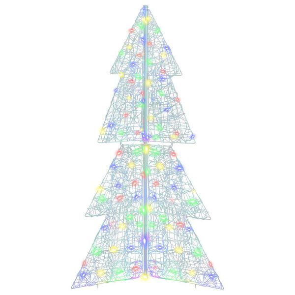 vidaXL Christmas Tree with 160 LEDs Multicolour 150 cm Acrylic