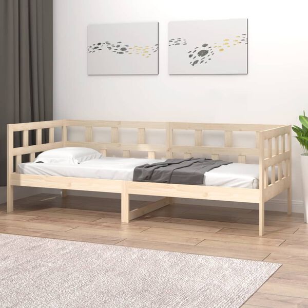 vidaXL Day Bed without Mattress Solid Wood Pine 90x190 cm Single