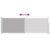 vidaXL Patio Retractable Side Awning 100x300 cm Grey