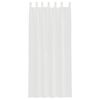 vidaXL Voile Curtains with Loops 2 pcs White 140x245 cm
