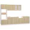 vidaXL 7 Piece Kitchen Cabinet Set Sonoma Oak Engineered Wood