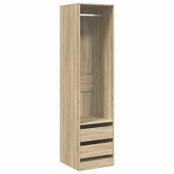 vidaXL Wardrobe with Drawers Sonoma Oak 50x50x200 cm Engineered Wood