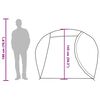 vidaXL Camping Tent Dome 4-Person White Blackout Fabric Waterproof