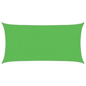 vidaXL Sunshade Sail 160 g/m&sup2; Rectangular Light Green 2x3.5 m HDPE