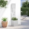 vidaXL Garden Privacy Screen Silver 32 x 140 cm Galvanised steel