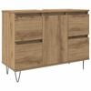 vidaXL Bathroom Cabinet Artisan Oak 80x33x60 cm Engineered Wood