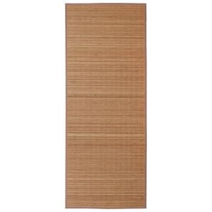 vidaXL Rug | Brown | Bamboo top + polypropylene edges | 80 x 300 cm | Non-slip