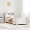 vidaXL Bed Frame without Mattress White 90x200 cm Solid Wood Pine
