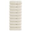 vidaXL Premium Guest Towels SOLUND 10 pcs Cream 30x50 cm 600 gsm