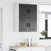 vidaXL Kitchen Cabinet 2 pcs Black 60 x 31 x 40 cm Engineered Wood