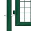 vidaXL Mesh Garden Gate Green 500x125 cm Galvanised Steel
