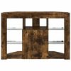vidaXL Corner LED TV Cabinet Smoked Oak 100x40x68cm Engineered Wood