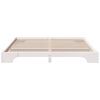 vidaXL Bed Frame White 200 x 200 cm Solid Pine Wood