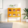 vidaXL Sideboard Mustard Yellow 100.5x39x107 cm Cold-rolled Steel