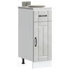 vidaXL Kitchen Base Cabinet Lucca Concrete Grey Engineered Wood