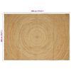 vidaXL Area Rugs Rectangular Brown 200 x 290 cm Jute