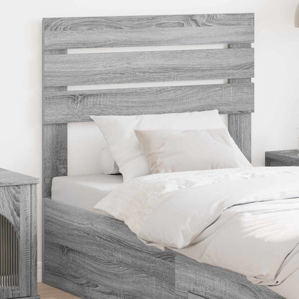 vidaXL Headboard Grey Sonoma 75 cm Engineered wood