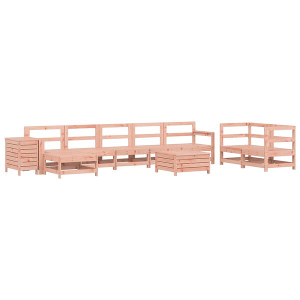 vidaXL 10 Piece Garden Sofa Set Solid Wood Douglas Fir