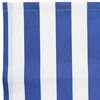 vidaXL Awning Replacement Fabric Blue and White 380 x 195 cm Polyester