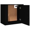 vidaXL Wall-mounted Bedside Cabinet Black 50x30x47 cm