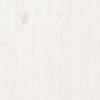vidaXL Garden Planter White 80x80x46 cm Solid Wood Pine