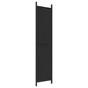 vidaXL 4-Panel Room Divider Black 200x220 cm Fabric
