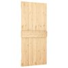 vidaXL Sliding Door with Hardware Set 100x210 cm Solid Wood Pine