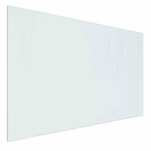 vidaXL Fireplace Glass Plate Transparent 80 x 50 cm Glass