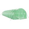 vidaXL Greenhouse with Steel Frame Green 36 m² 12x3x2 m