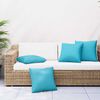 vidaXL Throw Pillows 4 pcs Turquoise 40 x 40 cm Fabric