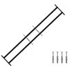 vidaXL Security Grille for Windows with 2 Crossbars 3 pcs 93-174 cm
