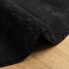 vidaXL Rug HUARTE Short Pile Soft and Washable Black &Oslash; 80 cm