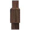 vidaXL Wall Shelf Brown Oak 167.5x18x68 cm Engineered Wood