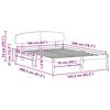 vidaXL Bed Frame with Headboard White 160 x 200 cm Solid Pine Wood