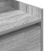 vidaXL Bedside Cabinets with 2 Drawers 2 pcs Grey Sonoma 38x34x80 cm