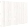 vidaXL Wall Headboard White 159.5x3x110 cm Solid Wood Pine