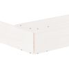 vidaXL Sandbox with Seats White Octagon Solid Wood Pine