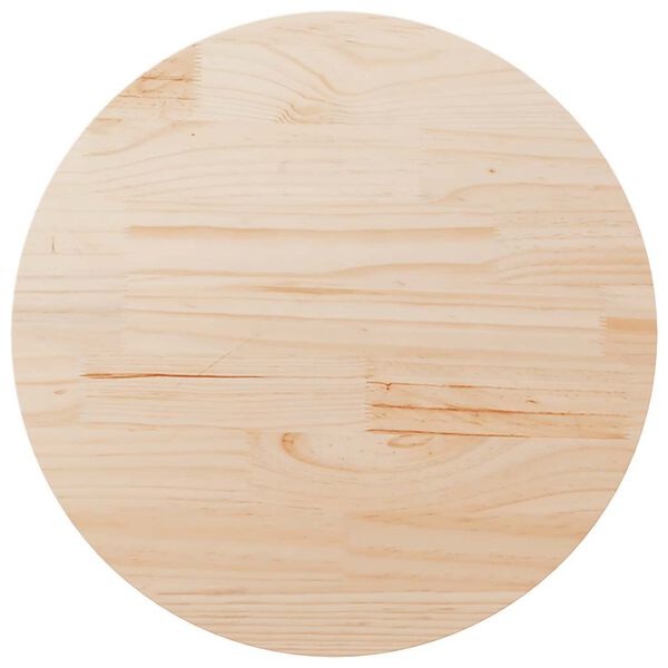 vidaXL Table Top &Oslash;90x2.5 cm Solid Wood Pine