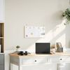 vidaXL Magnetic Whiteboard with Solid Pine Wood Frame 60x30 cm