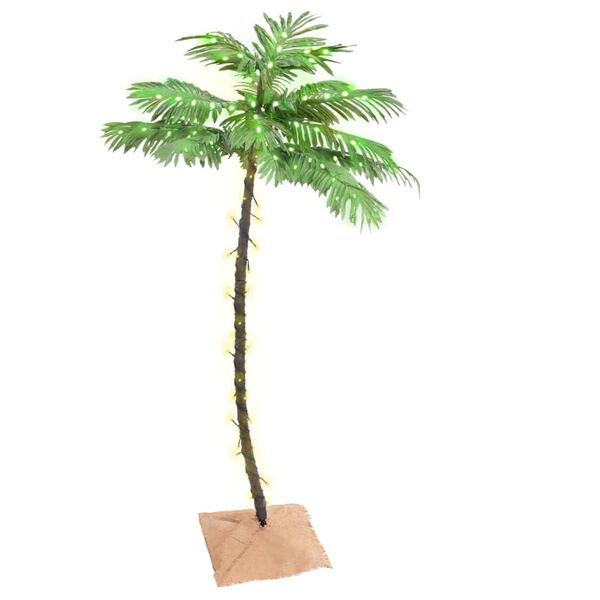 vidaXL LED Palm Tree Warm White 88 LEDs 150 cm