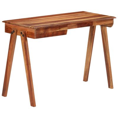 vidaXL Writing Desk with Drawer 110x50x77 cm Solid Wood Acacia