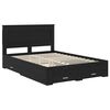 vidaXL Bed Frame with Drawer with Headboard Manual Engineered Wood