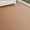 vidaXL Decking Tile 6 pcs Brown 60 x 30 cm WPC