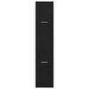 vidaXL Apothecary Cabinet Black Oak 30x41x144.5 cm Engineered Wood