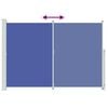vidaXL Patio Retractable Side Awning 200x300 cm Blue