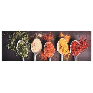 vidaXL Kitchen Carpet | Multicolour | Polyamide, Latex | 150 x 45 cm